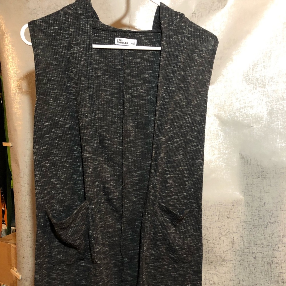 womens. Epic Threads hooded sweater vest